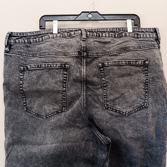 Ava & Viv High Rise Jeans Size 22 90's Straight Leg Stone Wash Black - Picture 13 of 13